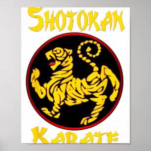 Karate Shotokan Tiger Martial Arts Poster