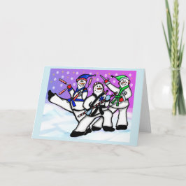 Karaté Snowmen avec carte d'armes