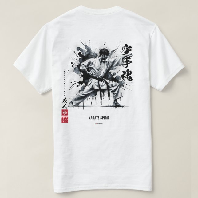 Karate Spirit InkAlcohol Karateka Male T-Shirt (Design Rückseite)