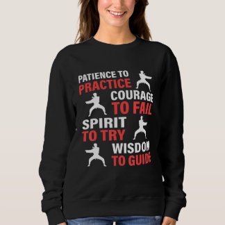 Karate Student Lehrer Ausbilder Karateka Pr Sweatshirt