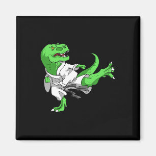 Karate T-Rex Dino Schüler Dinosaurier Lehrer Karat Magnet