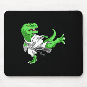 Karate T-Rex Dino Schüler Dinosaurier Lehrer Karat Mousepad
