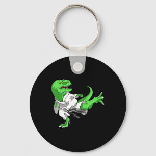 Karate T-Rex Dino Schüler Dinosaurier Lehrer Karat Schlüsselanhänger