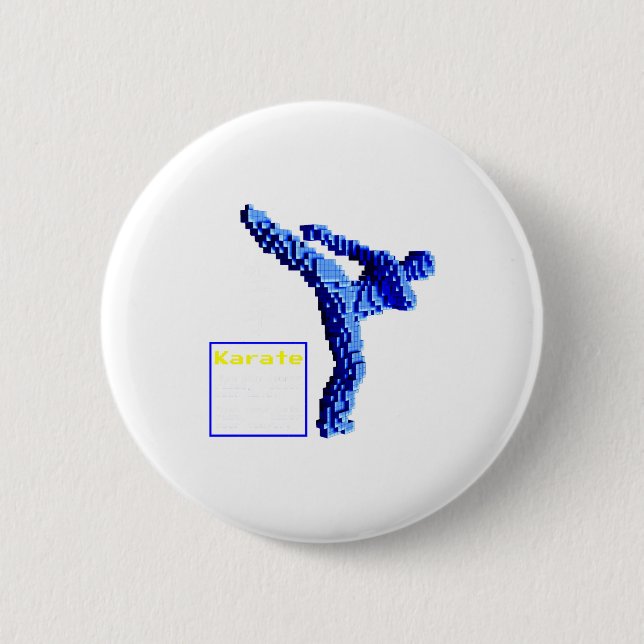 Karate T-Shirt_1  Button (Vorderseite)