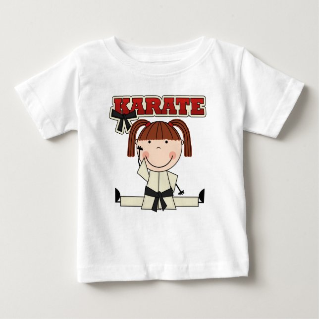 KARATÉ - T-shirts et cadeaux de fille de brune (Devant)