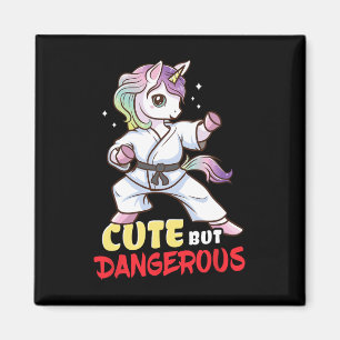 Karate Taekwondo Einhorn Geschenk Magnet