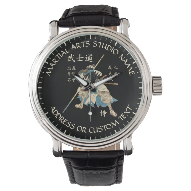 Karate Taekwondo Jiu-jitsu Studio Armbanduhr (Vorderseite)