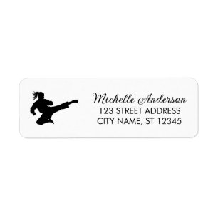 Karate / Taekwondo / Judo Rücksendeetikett