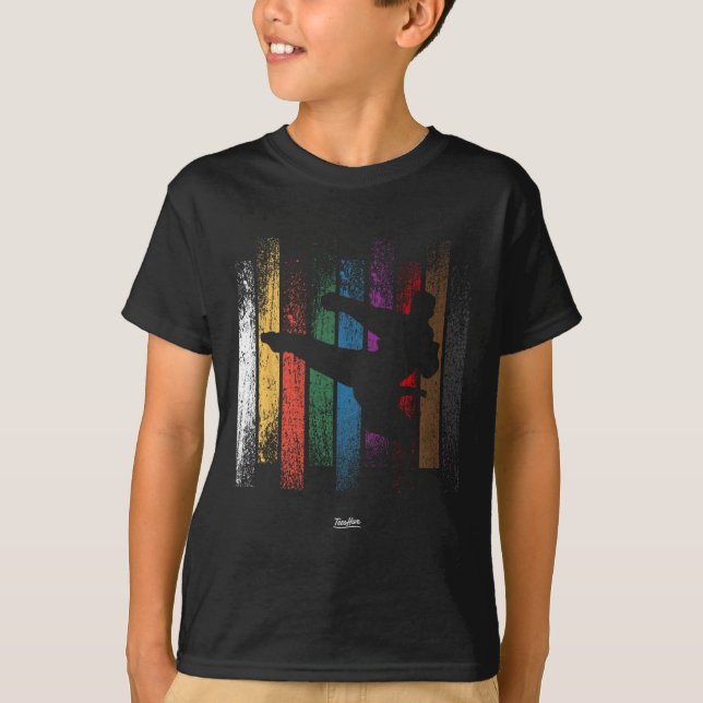 Karate Taekwondo Tkd Martial Arts Mens Boys  T-Shirt (Vorderseite)