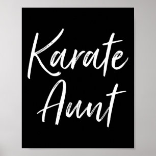 Karate-Tante Martial Arts Tante Geschenke von der Poster