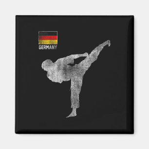 Karate-Team-Kampfsport Mma Kick Deutschland Deutsc Magnet