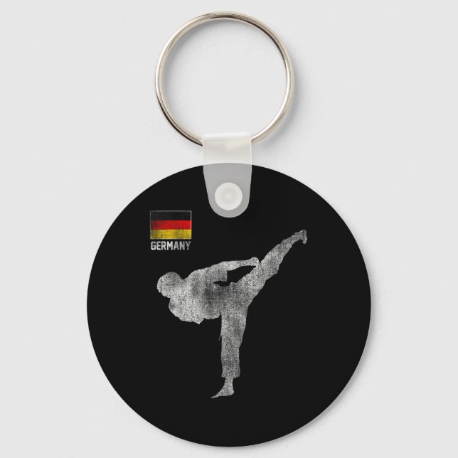 Karate Team Martial Arts Mma Kick Germany German V Schlüsselanhänger (Vorderseite)