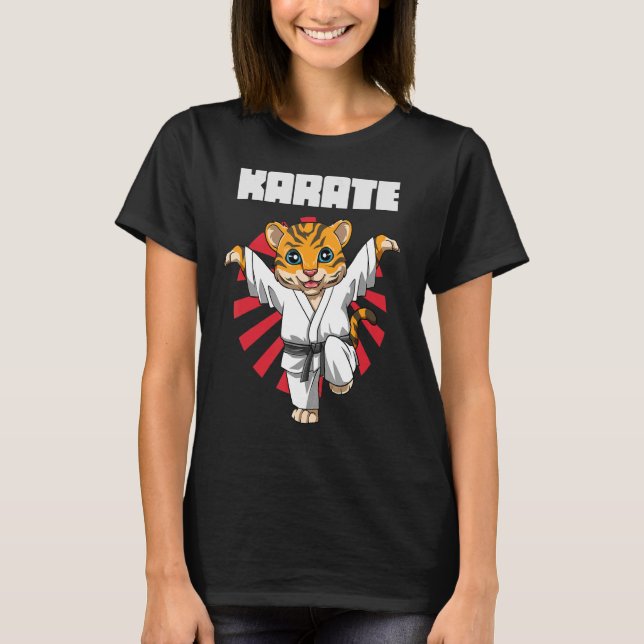 Karate Tiger Cran Kick 1 T-Shirt (Vorderseite)