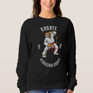 Karate Tiger Karate Japan Kämpfe Sweatshirt