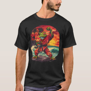 Karate Toad Judo Mma Sonnenuntergang Kickboxen Tae T-Shirt