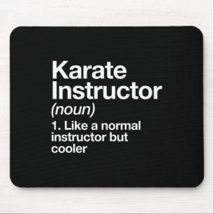 Karate-Trainer-Definition Lustige Kampfsportarten Mousepad