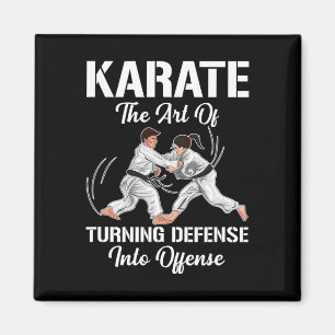 Karate-Training-Offensive Schwarzgurtel Sport Mart Magnet