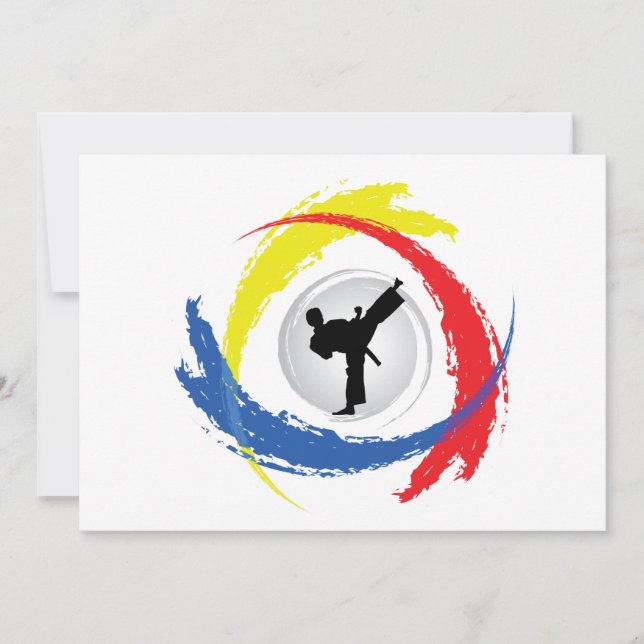Karate Tricolor Emblem (Vorderseite)