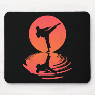 Karate und Kung Fu Silhouette Shotokan Geschenk Ma Mousepad