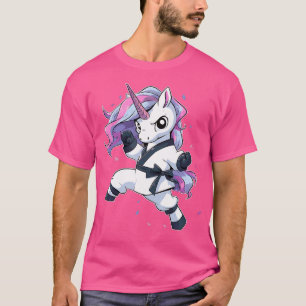 Karate Unicorn Girl Martial Arts Taekwondo Kickbox T-Shirt