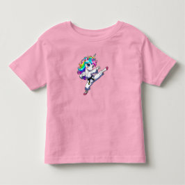 Karate unicorn kleinkind t-shirt