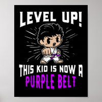 Karate-Uniform für Kinder Lila Gürtel-Auszeichnung
