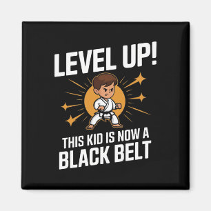 Karate-Uniform für Kinder Schwarzgurt-Auszeichnung Magnet
