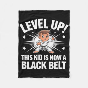 Karate-Uniform für Kinder Schwarzgürtel-Auszeichnu Fleecedecke