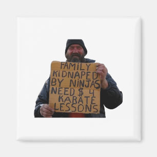 Karate-Unterricht T-Shirt Magnet