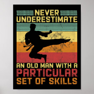 Karate-Vater Martial-Arts-Ruhestand Karate Poster