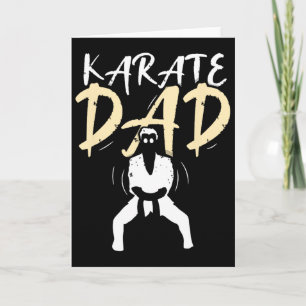 Karate-Vater Vater Kampfsport Gürtel Kämpfer Train Karte