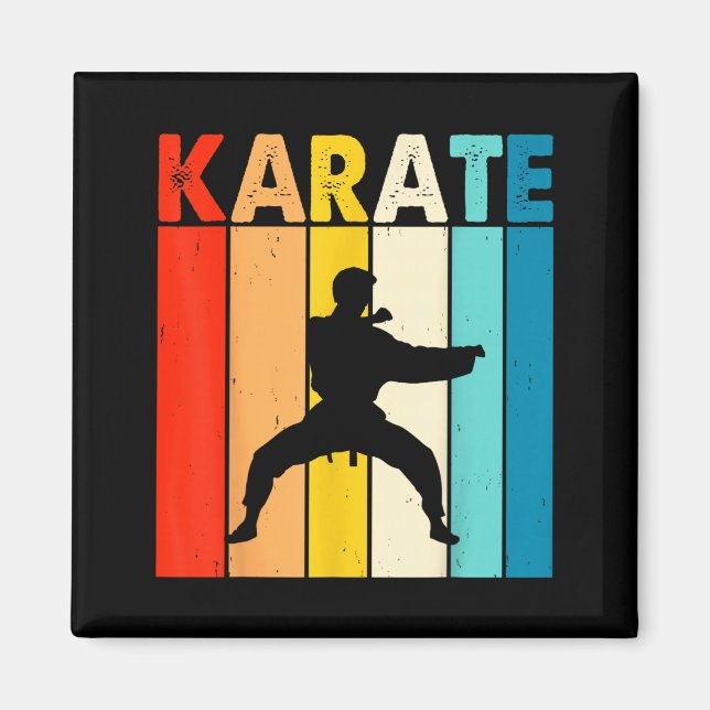 Karate Vintage Magnet (Vorne)