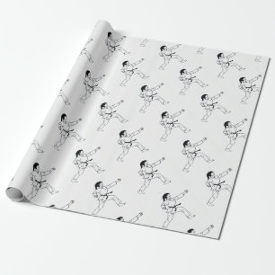 Karate Womyn Geschenkpapier