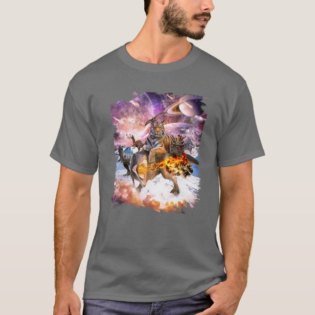 Karate Yin Yang Tiger Dragon T-Shirt (Vorderseite)