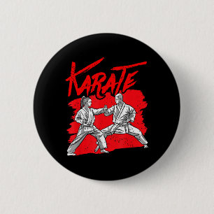 Karategürtel Kampfsportkämpfer Trainer Button