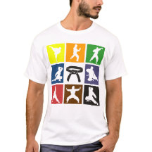 Karateka Silhouette Pop Kunst, Dichtung und Musik