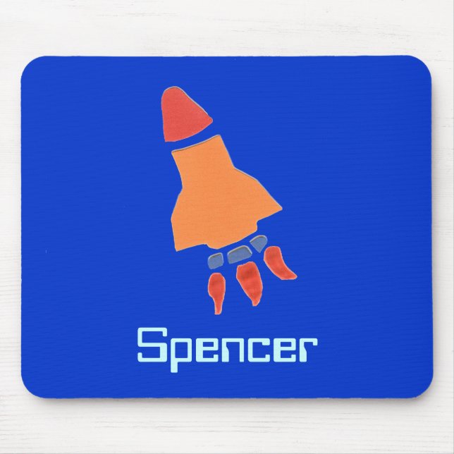 Karatekat-Rakete Identifikation mousepad (Vorne)