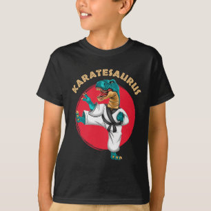 Karatesaurus Lustiger Karate Dinosaur  T-Shirt