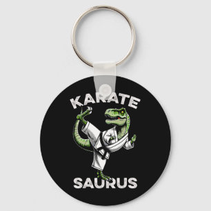 Karatesaurus T-Rex Karate Dino Lustiger Dinosaurie Schlüsselanhänger
