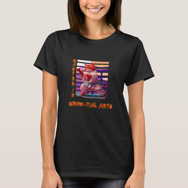 Karatkatze T-Shirt (Vorderseite)