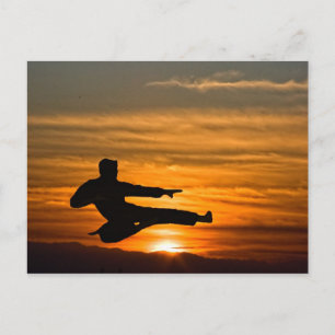 Karatschlag bei Sonnenaufgang Postkarte