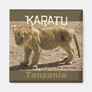 Karatu Tanzanie Afrique Frigo Magnet Lion Cub