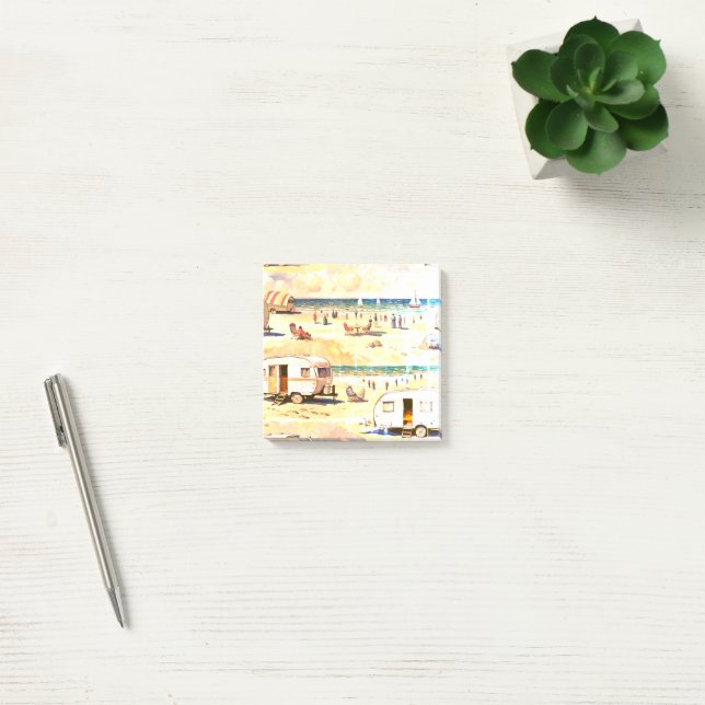 Karawane am Strand Post-it Klebezettel (Büro)