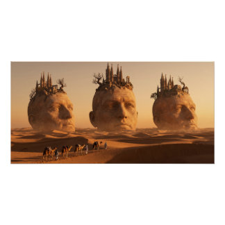 Karawane der verlorenen Seelen in der Seidenwüste Poster