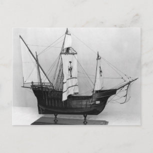 Karawel von Christoph Kolumbus Postkarte