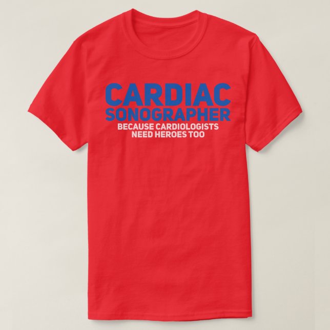 Kardiale Sonographin 3 T-Shirt (Design vorne)