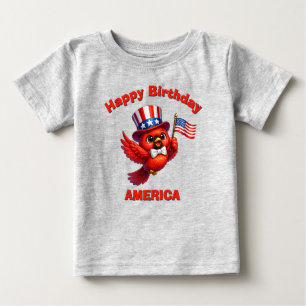 Kardinal (4m) Patriotisches Kinder-T-Shirt Baby T-shirt