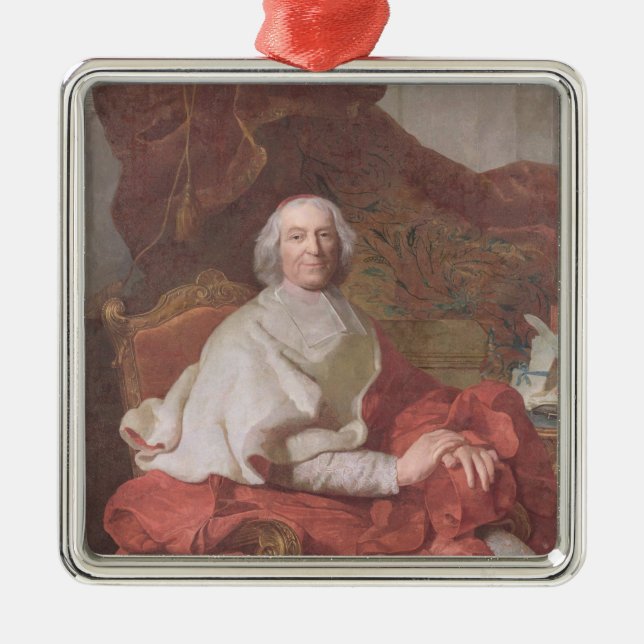 Kardinal Andre Hercule de Fleury Ornament Aus Metall (Vorne)