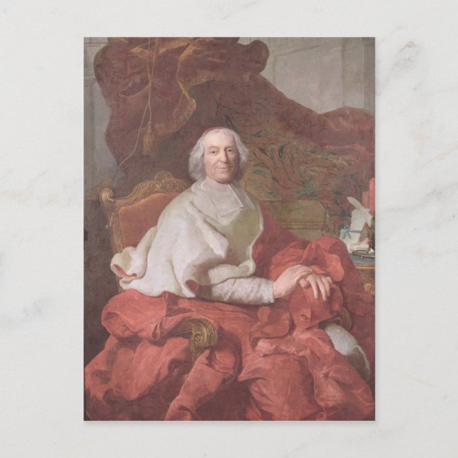 Kardinal Andre Hercule de Fleury Postkarte (Vorderseite)