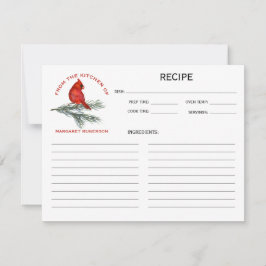 Kardinal auf Kiefernzweig aus der Küche von